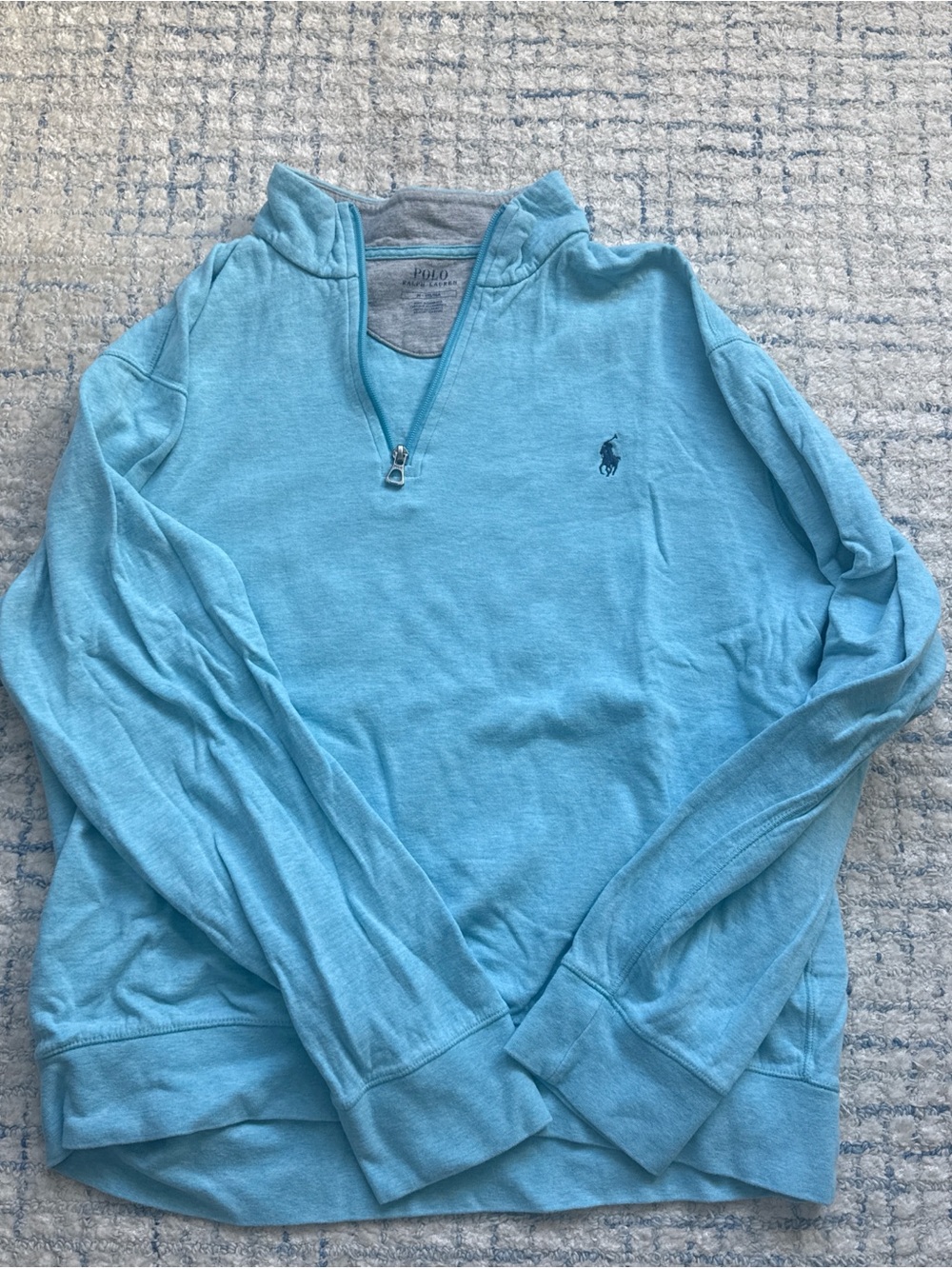 Polo by Ralph Lauren Aqua Blue Half-Zip Top